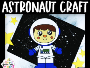 Are you looking for a preschool, toddler, or kindergarten astronaut template cut out? This simple and cute astronaut activity is the perfect addition to your space, solar system, and planet unit studies! They also work great for a fun astronaut theme party! Grab your printable astronaut templates today!