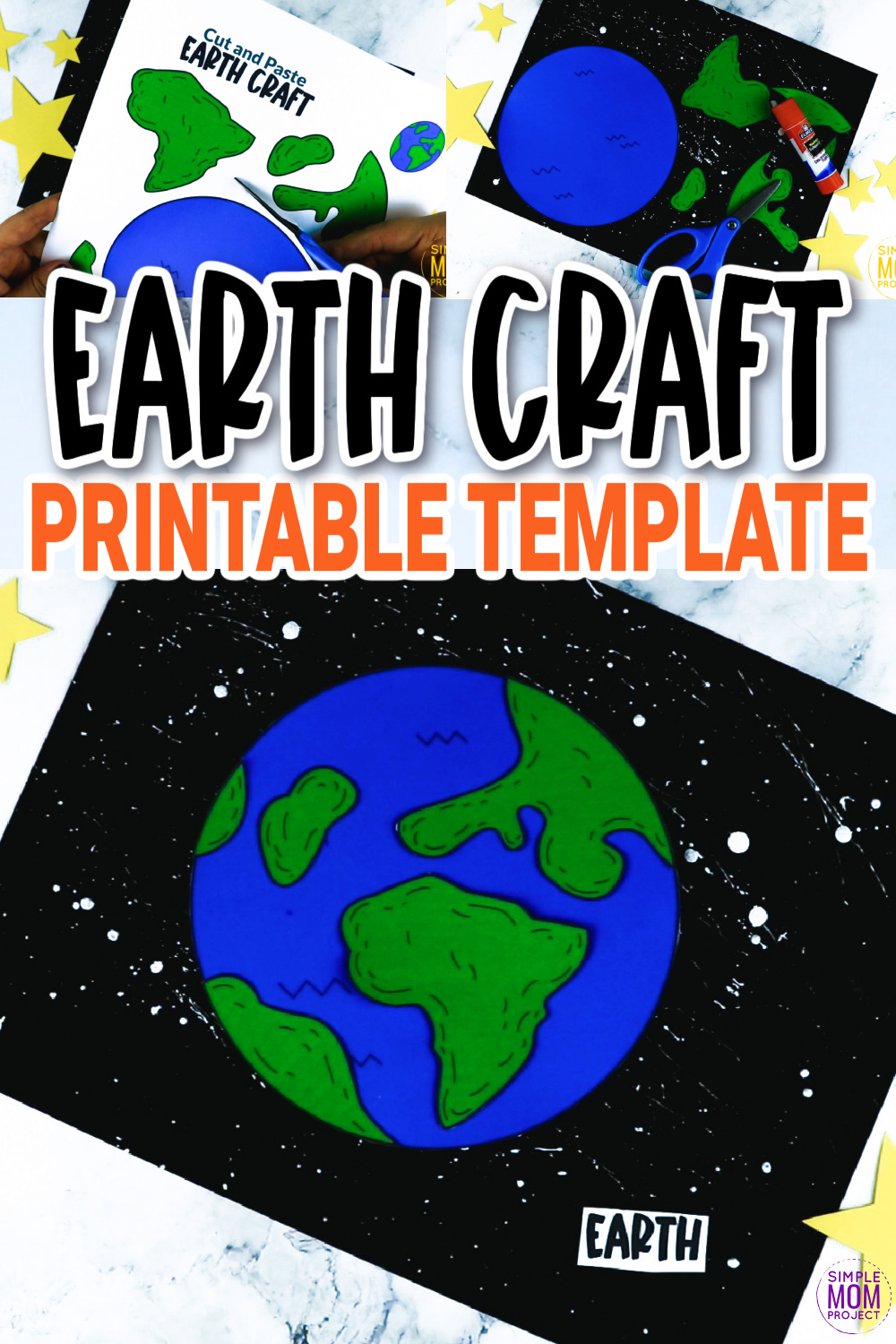 Earth Craft Cut and Paste Printable Templates - Simple Mom Project Store