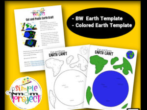 Are you looking for an easy earth template to teach your preschool or kindergarten class about our planet? This is a simple earth project that even toddlers can get their hands in. Make learning about science fun with our diy earth cut out craft today!