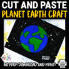 Are you looking for an easy earth template to teach your preschool or kindergarten class about our planet? This is a simple earth project that even toddlers can get their hands in. Make learning about science fun with our diy earth cut out craft today!