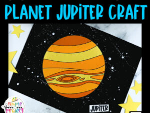 Are you looking for a preschool planet Jupiter project that is easy enough for elementary and kindergarten kids too? Our Jupiter craft template is a great way to make learning about our solar system and space fun! Grab your Jupiter templates today!