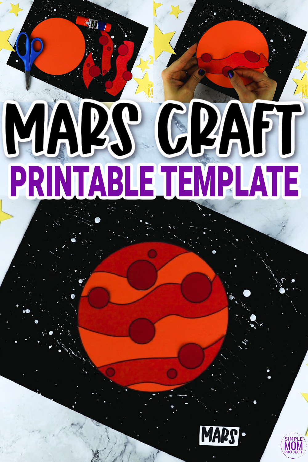 Are you looking for a planet Mars school project for your preschool class? This outer space themed Mars template is just the thing to really help your kids bring this red planet to life. With their pretend rocket ship, their curiosity can really explore the depths of Mars with our Mars cut out templates today!