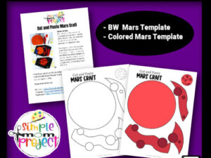 Are you looking for a planet Mars school project for your preschool class? This outer space themed Mars template is just the thing to really help your kids bring this red planet to life. With their pretend rocket ship, their curiosity can really explore the depths of Mars with our Mars cut out templates today!