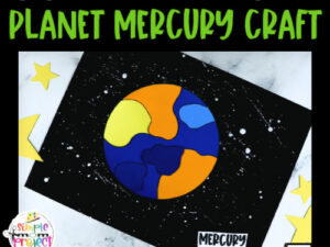 Are you looking for a fun way to teach your preschool class about our solar system? Use our printable planet Mercury craft template today! Your kids will love learning about outer space when they have an easy, hands on planet craft art project. Click to download and print your planet Mercury craft template today!