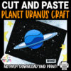 Are you looking for a great outer space solar system craft for your preschool class? This easy to make planet Uranus craft is the perfect thing! Teach fun facts about uranus or have a planet sponge painting day with our planet Uranus craft template now!