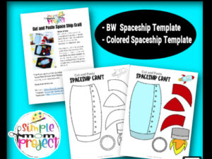 Do your preschool, toddler, or kindergarten kids love diy art crafts? Then they are going to love this easy Space rocket craft! They can make a paper rocket in no time with our easy, no prep space rocket ship craft template. Grab your rocket ship template today!