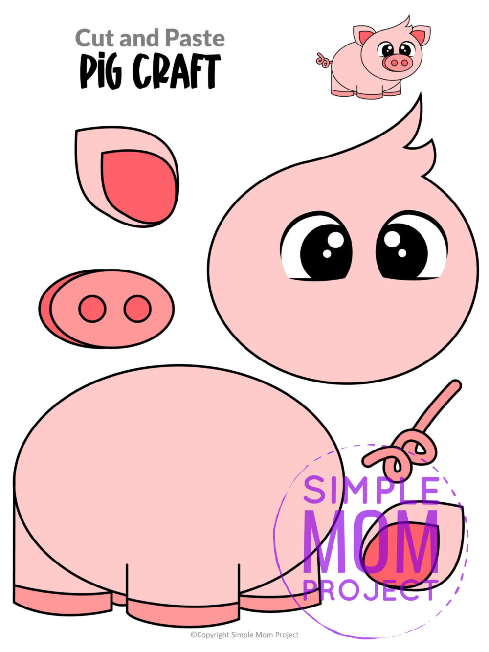 Printable farm animal crafts
