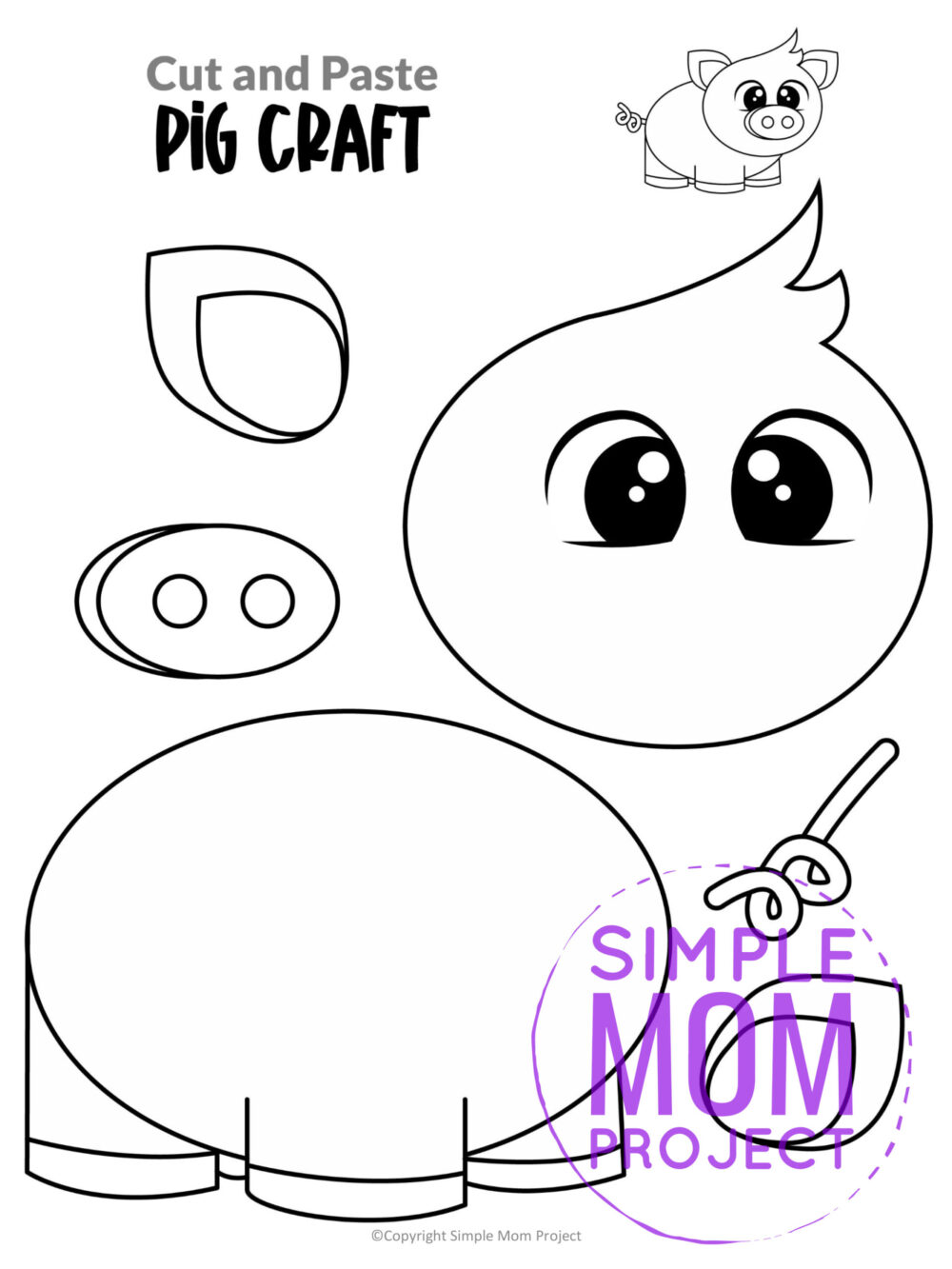 Printable farm animal crafts