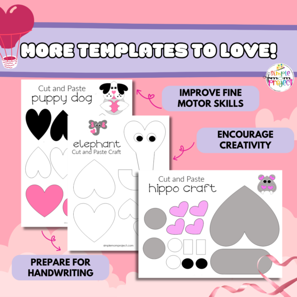 I am thrilled to share a charming collection of black and white AND full colored heart-themed animals for quality coloring and crafting time with your children. This ultimate collection of heart animals are ideal for creating cherished memories, featuring simple designs accessible for toddlers and preschoolers, while still engaging for older kids! Print your heart animal template bundle today!