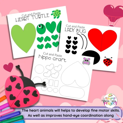 I am thrilled to share a charming collection of black and white AND full colored heart-themed animals for quality coloring and crafting time with your children. This ultimate collection of heart animals are ideal for creating cherished memories, featuring simple designs accessible for toddlers and preschoolers, while still engaging for older kids! Print your heart animal template bundle today!