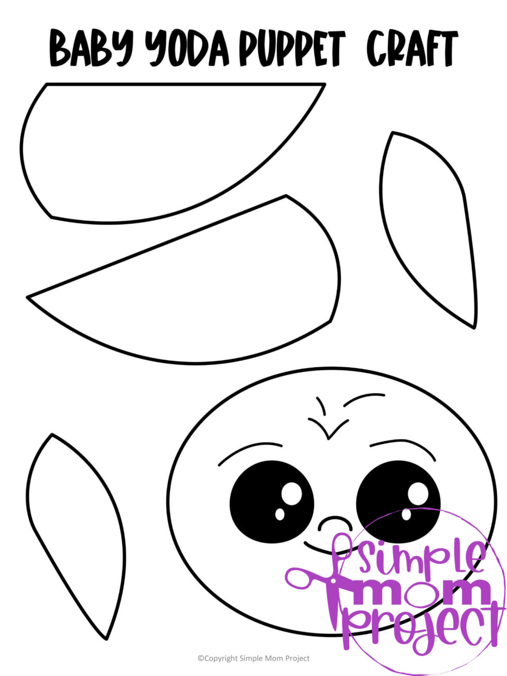 Click and grab this easy and printable Baby Yoda template to make a fun Star Wars theme paper bag puppet! This toddler and preschool craft can help your little Star Wars fan put on their very own paper bag Yoda puppet show! Download your own Baby Yoda paper bag puppet template now!