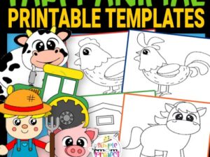 Are you looking for cute farm animal template printable cut out animals? These old macdonald barnyard templates are great for any farm crafts! There's a cow, pig, sheep, horse, chicken and many more cute and simple farm animal templates! Click to download and print your set of farm animal templates today!