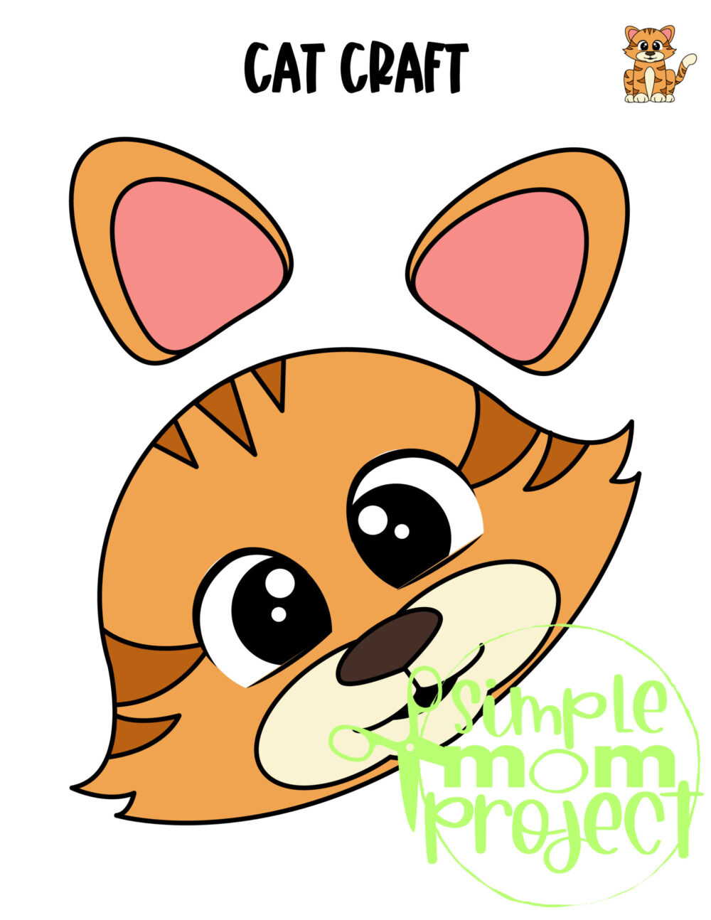 Click and grab this easy and printable cat template to make this fun paper bag cat craft. If your kids love Pete the Cat, tigers, or Cat in The Hat Dr. Suess, they will also love this easy cat paper bag puppet craft. Download your cat template and grab a brown lunch sack and put a cat puppet show on today!
