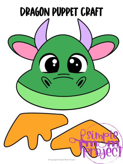 Click and grab this easy and printable dragon template to make a fun paper bag puppet! This toddler and preschool craft can help your young ones put on a dragon dance for you and your family or even put on their very own paper bag dragon puppet show! Download your own dragon paper bag puppet template now!