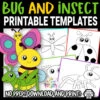 Are you looking for cute bug template printable cut out insects? These insect templates are great for any bug crafts! There's a bee, ladybug, grasshopper, spider and many more cute and simple insect templates! Click to download and print your set of insect templates today!