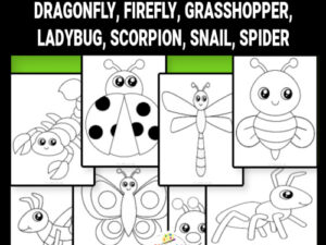 Are you looking for cute bug template printable cut out insects? These insect templates are great for any bug crafts! There's a bee, ladybug, grasshopper, spider and many more cute and simple insect templates! Click to download and print your set of insect templates today!