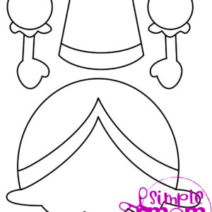 Click and grab this easy and printable princess template to make a fun paper bag puppet! This toddler and preschool craft can help your little Disney princess fan put on their very own paper bag princess puppet show! Download your own princess paper bag puppet template now!