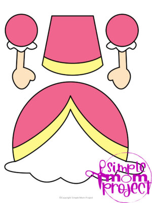 Click and grab this easy and printable princess template to make a fun paper bag puppet! This toddler and preschool craft can help your little Disney princess fan put on their very own paper bag princess puppet show! Download your own princess paper bag puppet template now!