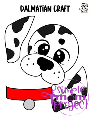 Do your kids love 101 Dalmatians? Then they will absolutely love this printable paper bag dalmatian dog craft! It is the perfect children’s craft to make when you are looking for rainy day activities too! Grab your copy of our dalmatian dog paper bag puppet template today!