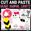 Grab these easy to make and cute paper full colored heart animal crafts for preschool, kindergarten, and elementary kids. These printable full colored heart animal templates are great craft animal zoo diy craft ideas too!