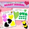 Meet the charming heart-themed animal crew, designed to enhance family coloring activities with fun and creativity. Perfect for preschoolers and toddlers, these delightful characters also engage older kids, making it an enjoyable experience for everyone. Let the vibrant adventures begin!