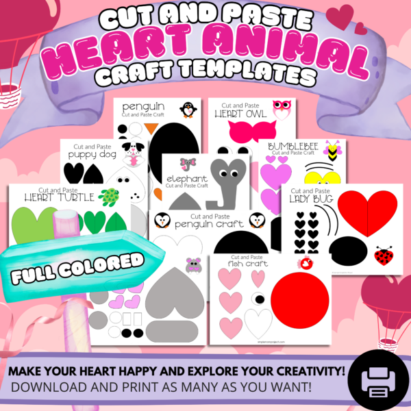 Meet the charming heart-themed animal crew, designed to enhance family coloring activities with fun and creativity. Perfect for preschoolers and toddlers, these delightful characters also engage older kids, making it an enjoyable experience for everyone. Let the vibrant adventures begin!