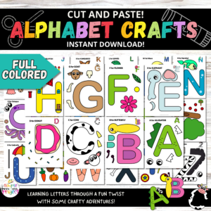 Are you on the hunt for vibrant and printable alphabet letter crafts to teach the little ones their ABCs? These colorful, simple, and exciting crafts are perfect for sparking joy and nurturing creativity, whether at home or in the classroom! Stick them on paper plates or construction paper for an added touch, and dive into the fun of cutting and pasting these ABC wonders together. Get your hands on the black and white alphabet bundle today and let the crafting adventures begin!