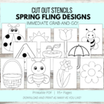 15+ Spring Printable Cut Out Stencil Templates - Simple Mom Project Store