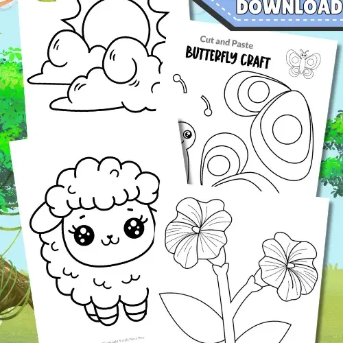 Completed uppercase alphabet craft showing assembled letter activity for preschool or kindergarten.