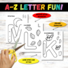 Are you on the hunt for some snazzy printable alphabet letter crafts to jazz up your little one's learning journey from A to Z? These cool black and white alphabet crafts are a breeze to create and are bursting with fun for preschool, kindergarten, and even toddlers! Stick them on a paper plate or construction paper for an extra pop of pizzazz. Dive into the world of coloring with these ABC crafts and snag your very own printable black and white alphabet bundle today!