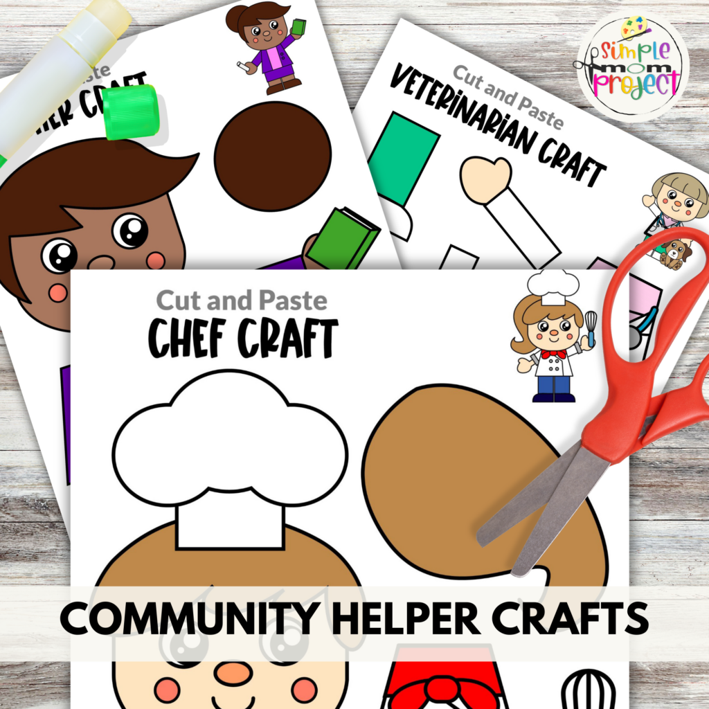 Full Colored Community Helper Craft Templates - Simple Mom Project Store