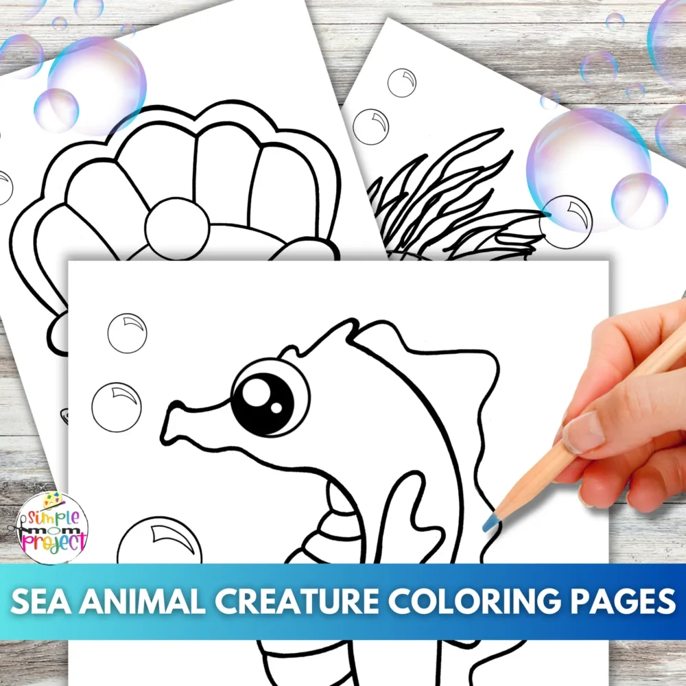 40 Ocean Animal Printable Templates and Coloring Pages - Image 3