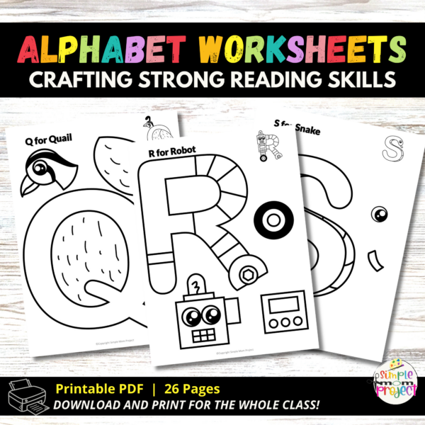 Are you on the hunt for some snazzy printable alphabet letter crafts to jazz up your little one's learning journey from A to Z? These cool black and white alphabet crafts are a breeze to create and are bursting with fun for preschool, kindergarten, and even toddlers! Stick them on a paper plate or construction paper for an extra pop of pizzazz. Dive into the world of coloring with these ABC crafts and snag your very own printable black and white alphabet bundle today!