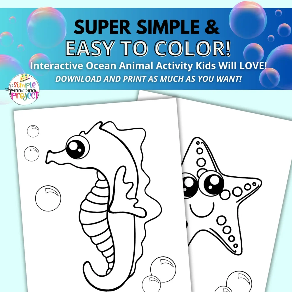40 Ocean Animal Printable Templates and Coloring Pages - Image 4