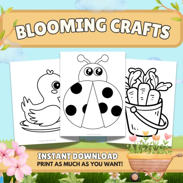 These spring craft templates are a blast for both kiddos and grown-ups! Buzzing bees, froggy friends, fluttering butterflies, and blooming flowers—over 100 springtime templates are just waiting for you to download and unleash your creativity today! 🌼✨