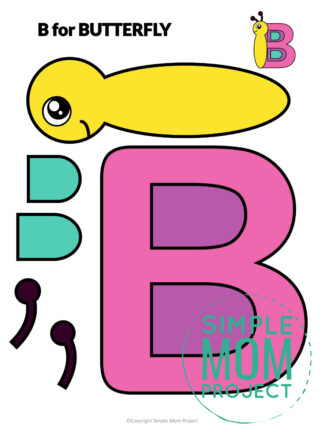 Alphabet Cut And Paste Craft Templates - Simple Mom Project Store