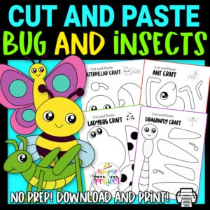 Looking for the easy black and white coloring bug character crafts for your preschoolers or toddlers? These cute blank insect crafts have fun cut and paste templates to keep toddlers, preschoolers or even big kids amused for hours! Including our popular ant craft, butterfly craft, caterpillar craft and bumblebee craft and many more these are sure to be a big hit with your kids for fun coloring activities or even homeschooling lessons. Click now to grab these awesome bug craft templates today.