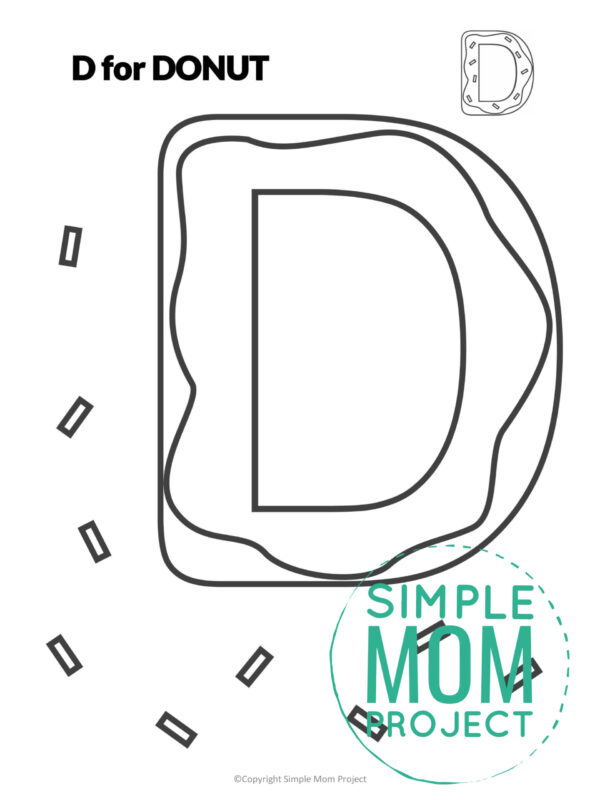 Alphabet Cut And Paste Craft Templates Simple Mom Project Store 8585