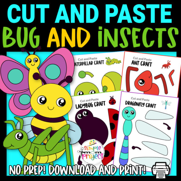 Looking for the easy full colored bug and insect crafts for your preschoolers or toddlers? These cute pre colored insect crafts have fun cut and paste templates to keep toddlers, preschoolers or even big kids amused for hours! Including our popular ant craft, butterfly craft, caterpillar craft and bumblebee craft and many more these are sure to be a big hit with your kids for fun insect activities or even homeschooling lessons. Click now to grab these awesome bug craft templates today.