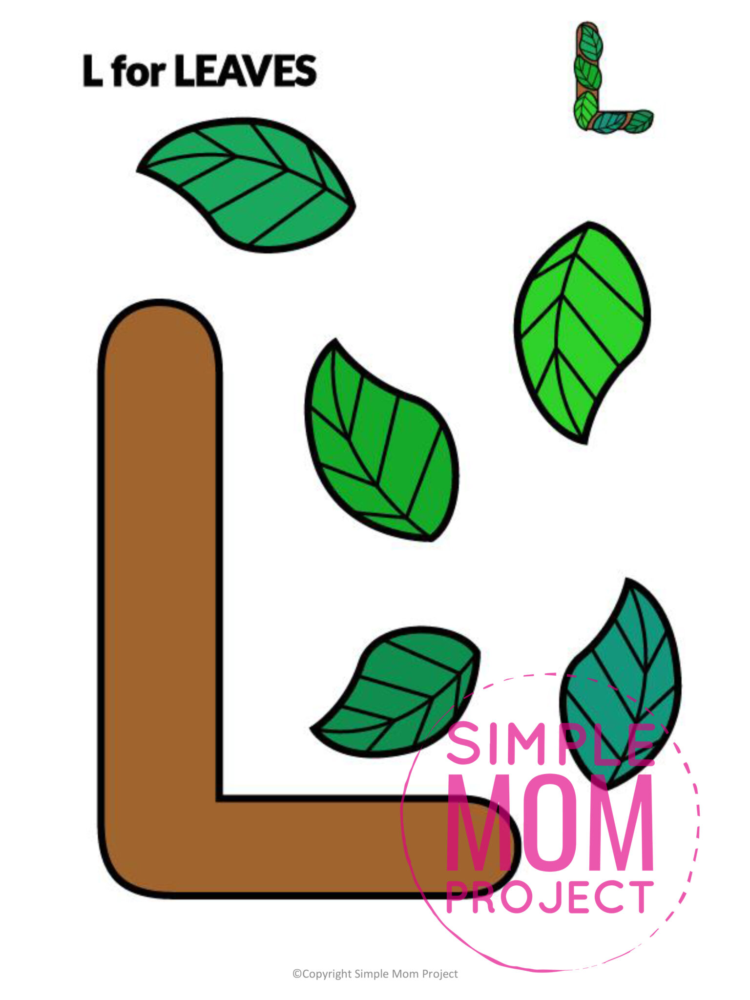 26 Full Colored Alphabet Cut and Paste Craft Printable Templates ...