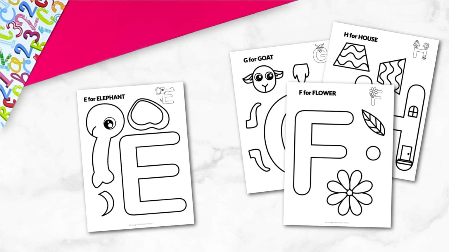54 ULTIMATE Alphabet Cut and Paste Craft Printable Templates | Full ...