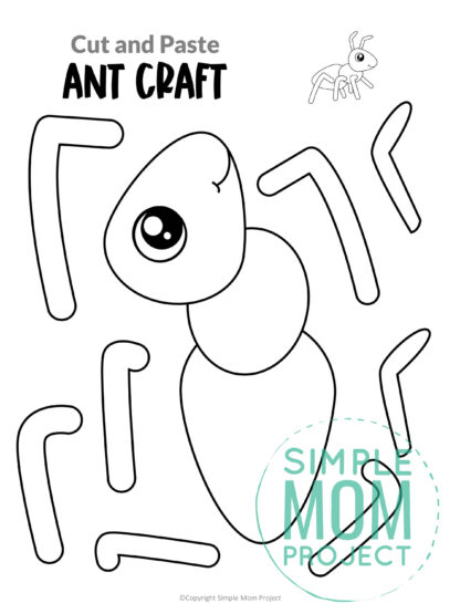 Insect and Bug Cut and Paste Craft Templates - Simple Mom Project Store