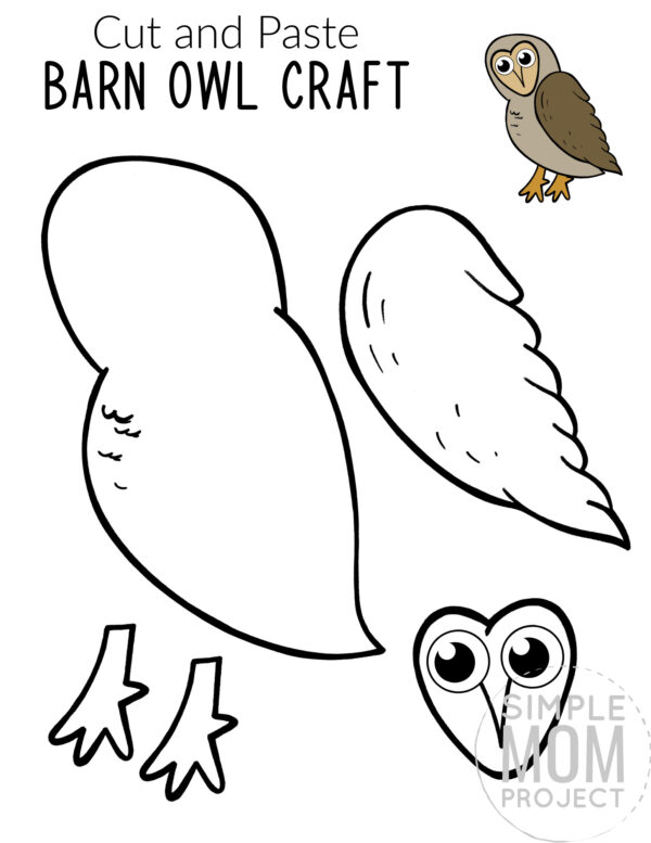 Add some fun to your kids printable craft activities with these black and white, blank adorable cut and paste Bird Crafts. Your kids will learn how to make beautiful Barn Owls, Eagle crafts, Dove Crafts and many more with these easy, printable Bird craft templates. Whether you use them as creative art coloring projects for toddlers, preschoolers or kindergartners or to learn about birds during homeschooling, this flock of cut and paste bird crafts are great fun for everyone!