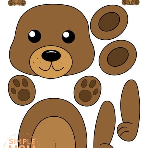 Are you looking for an easy step by step toddler cut and paste to do with your preschoolers? Click now to get the printable woodland animal templates to make these cute paper crafts! Spruce them up by adding autumn leaves, pine cones and acorns. You could even glue them to a paper plate, cardboard or toilet paper roll so they can easily become fall decor for your home. Kids of all ages will love making these forest woodland animal cut and paste crafts, even kindergartners and up!