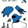 Printable Blue Jay Craft for Kids, preschoolers toddlers and kindergartners 2