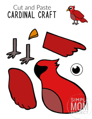 Bird Cut and Paste Craft Templates - Simple Mom Project Store