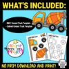 Are you looking for a fun, low prep vehicle craft activity for your kids? This printable diy cement truck craft template is suitable for kids of all ages, especially to toddlers, preschoolers and kindergarteners. Make sure to include this printable cement truck template in your lesson plans about vehicles or transportations. Don’t wait any longer, download and print your own cement truck template now!