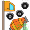 Printable Cement Truck Craft Transportation Vehicle Template for Kids, Preschool, Toddlers, Kindergarten 13