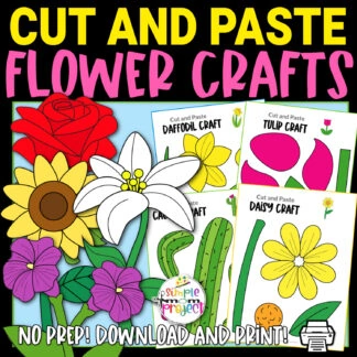 Printable Flower Craft Templates for flower Crafts for Kids Preschoolers and toddlers 4