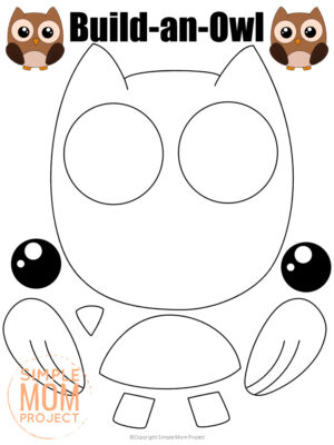 Black and White Woodland Animal Cut and Paste Craft Templates - Simple ...